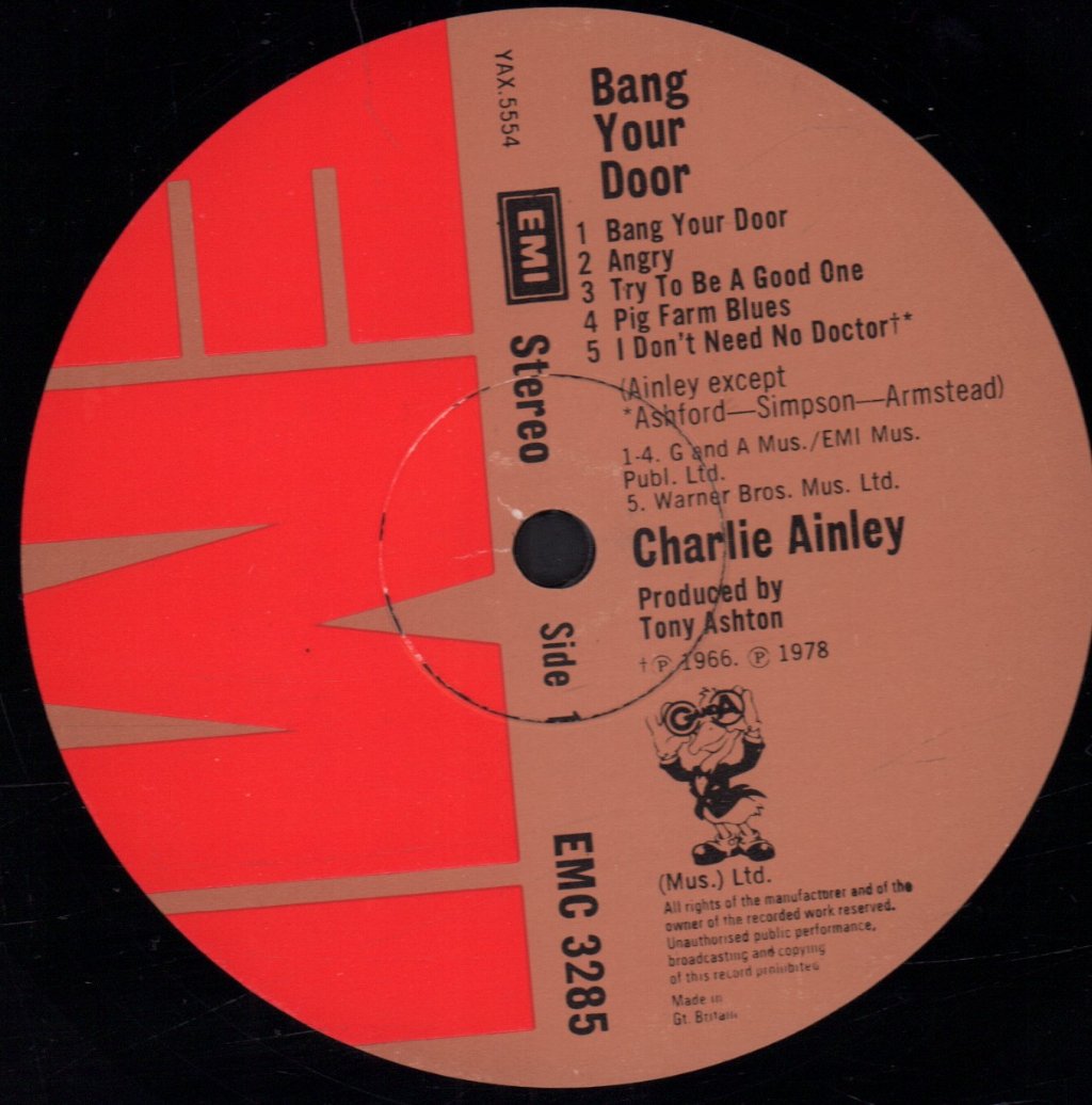 Charlie Ainley - Bang Your Door - Lp