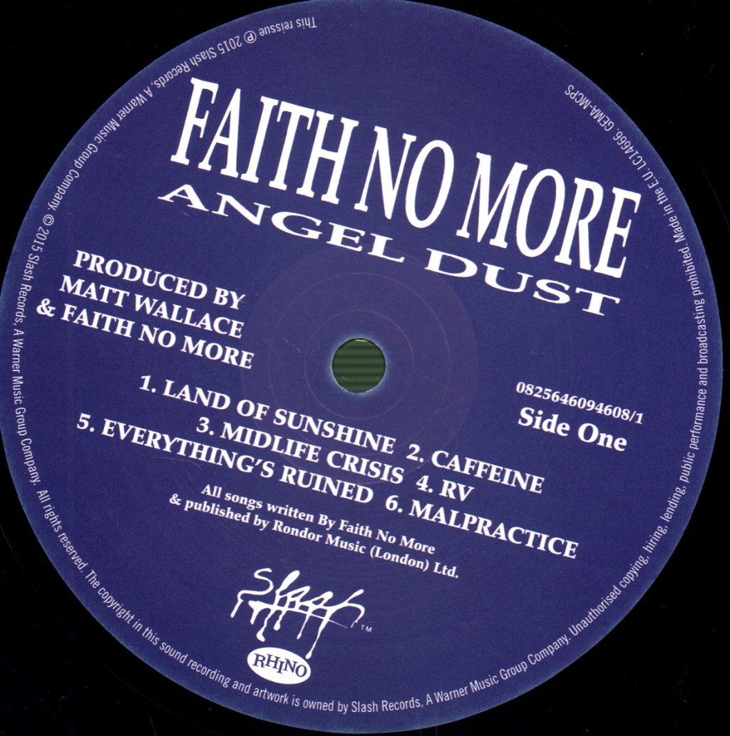 Faith No More - Angel Dust - Double Lp