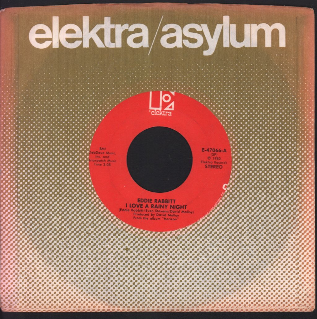 Eddie Rabbitt - I Love A Rainy Night - 7 Inch