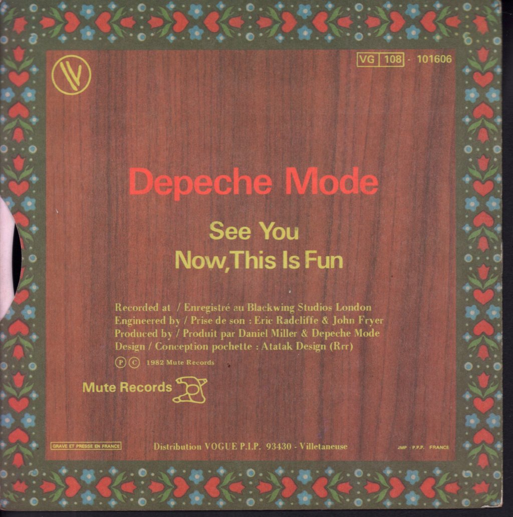 Depeche Mode - See You - 7 Inch