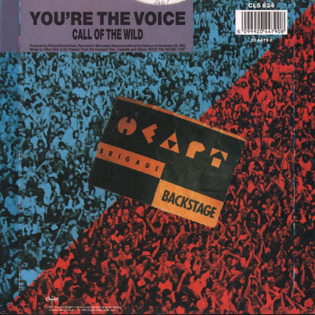 Heart - You're The Voice - 7 Inch