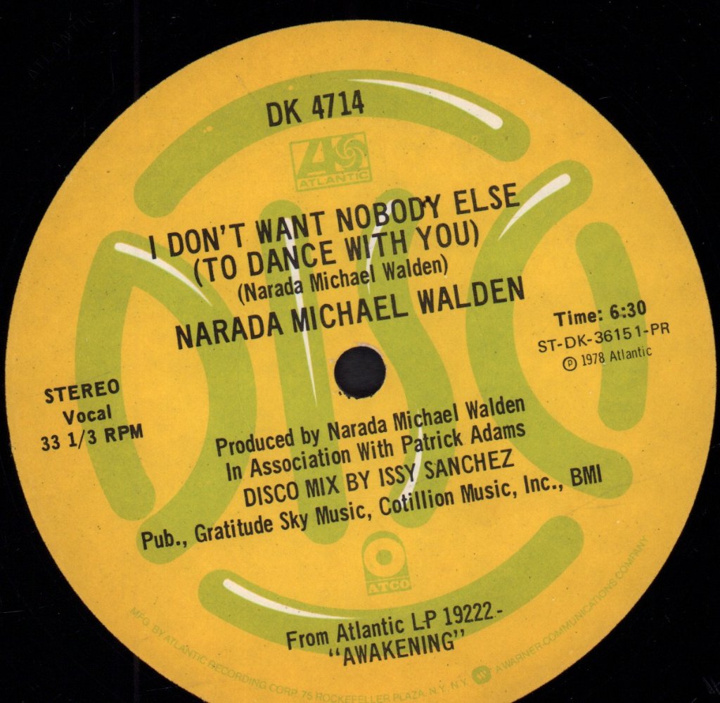 Narada Michael Walden - I Don't Want Nobody Else To Dance With You - 12 Inch