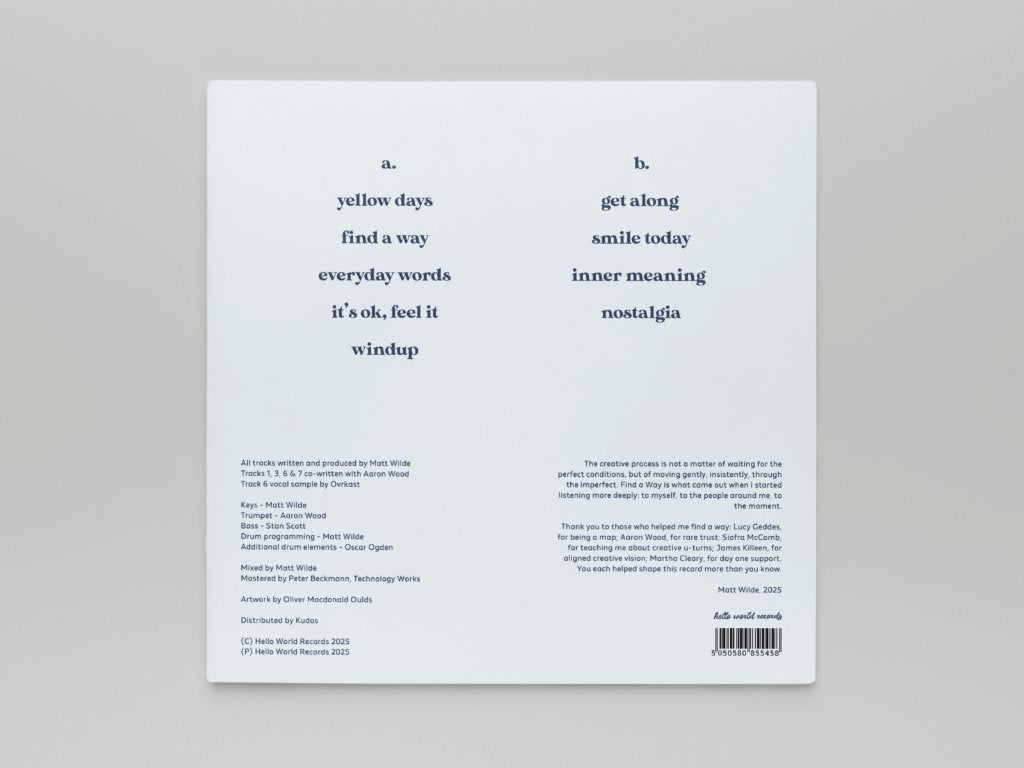 Matt Wilde - Find A Way - Lp