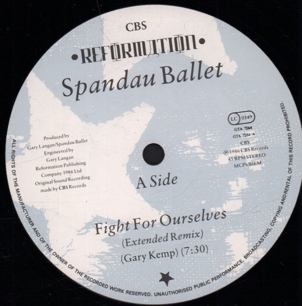 Spandau Ballet - Fight For Ourselves - 12 Inch