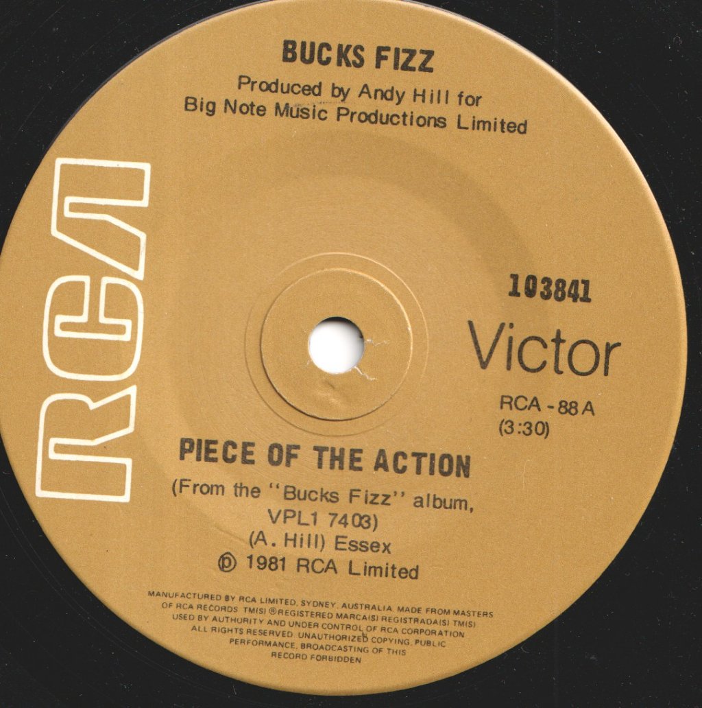 Bucks Fizz - Piece Of The Action - 7 Inch