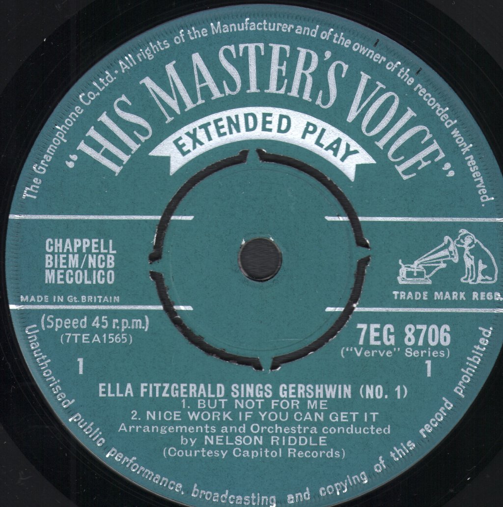 Ella Fitzgerald - Sings Gershwin No 1 - 7 Inch