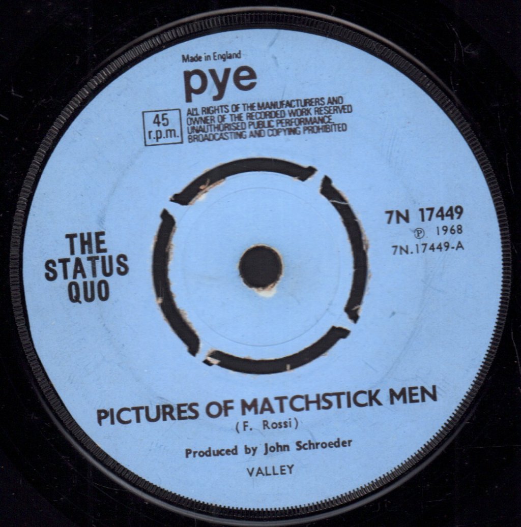 Status Quo - Pictures Of Matchstick Men - 7 Inch