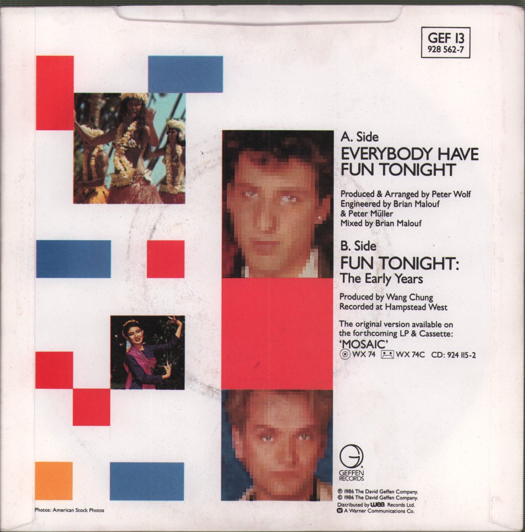 Wang Chung - Everybody Have Fun Tonight - 7 Inch