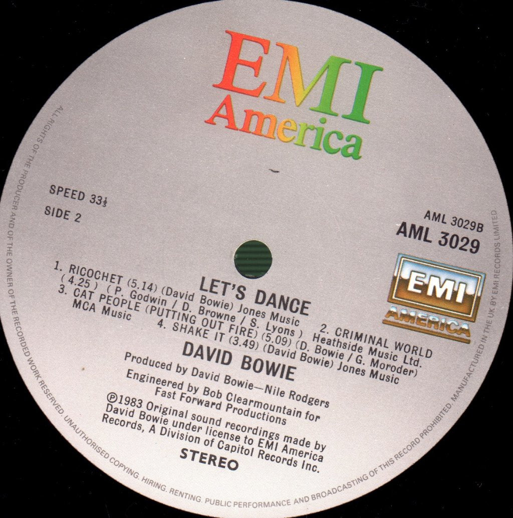 David Bowie - Let's Dance - Lp