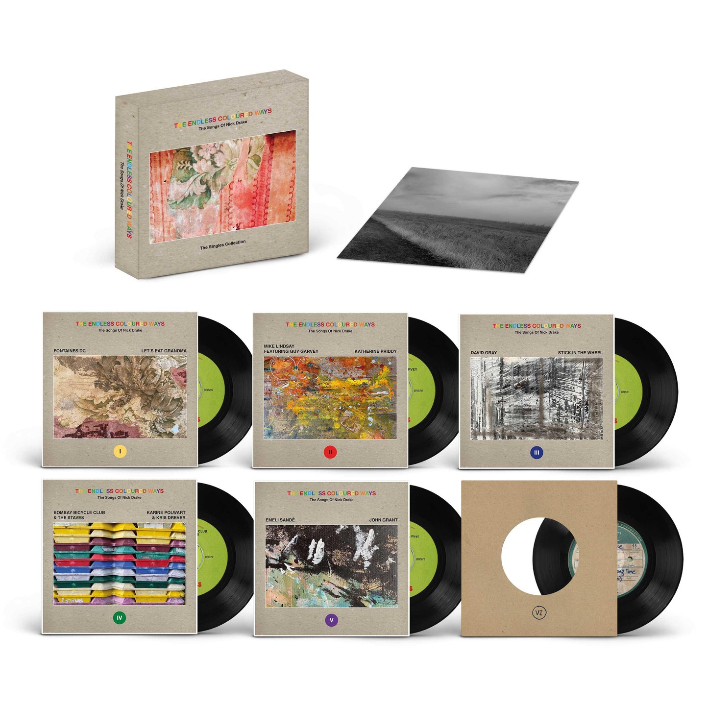 Various Artists - Endless Coloured Ways: The Songs Of Nick Drake - The Singles Collection (RSD2024) - 7 Inch Box Set