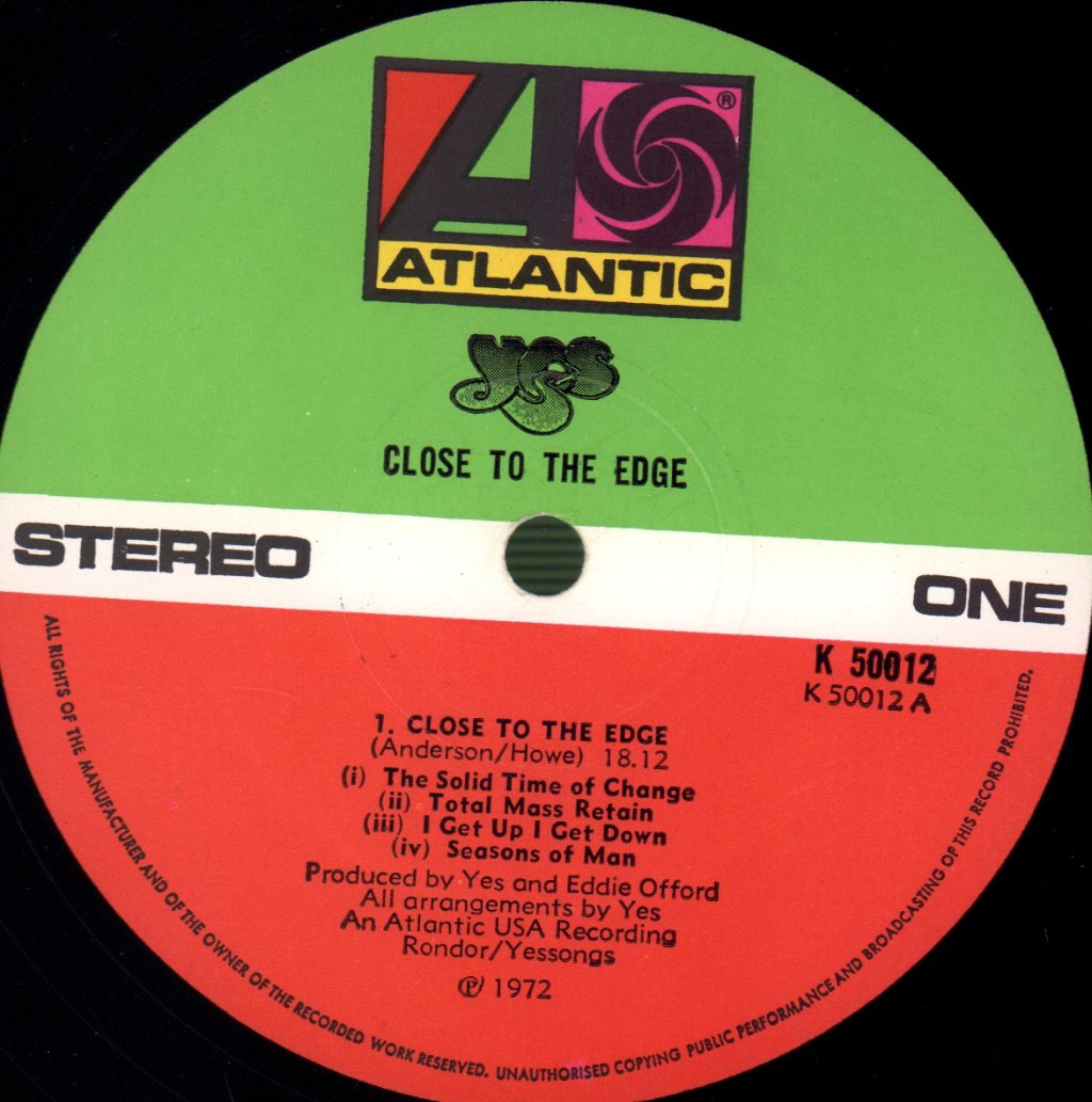 Yes - Close To The Edge - Lp