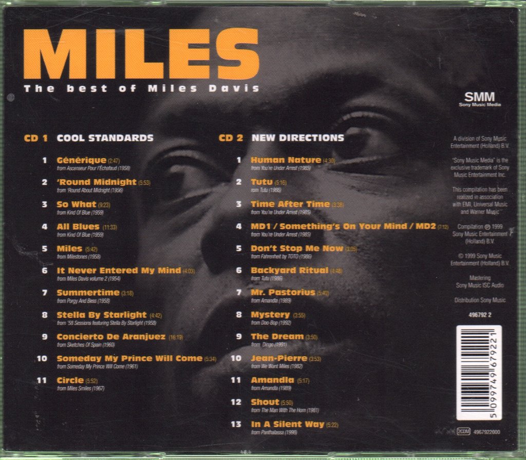 Miles Davis - Best Of Miles Davis - Double Cd
