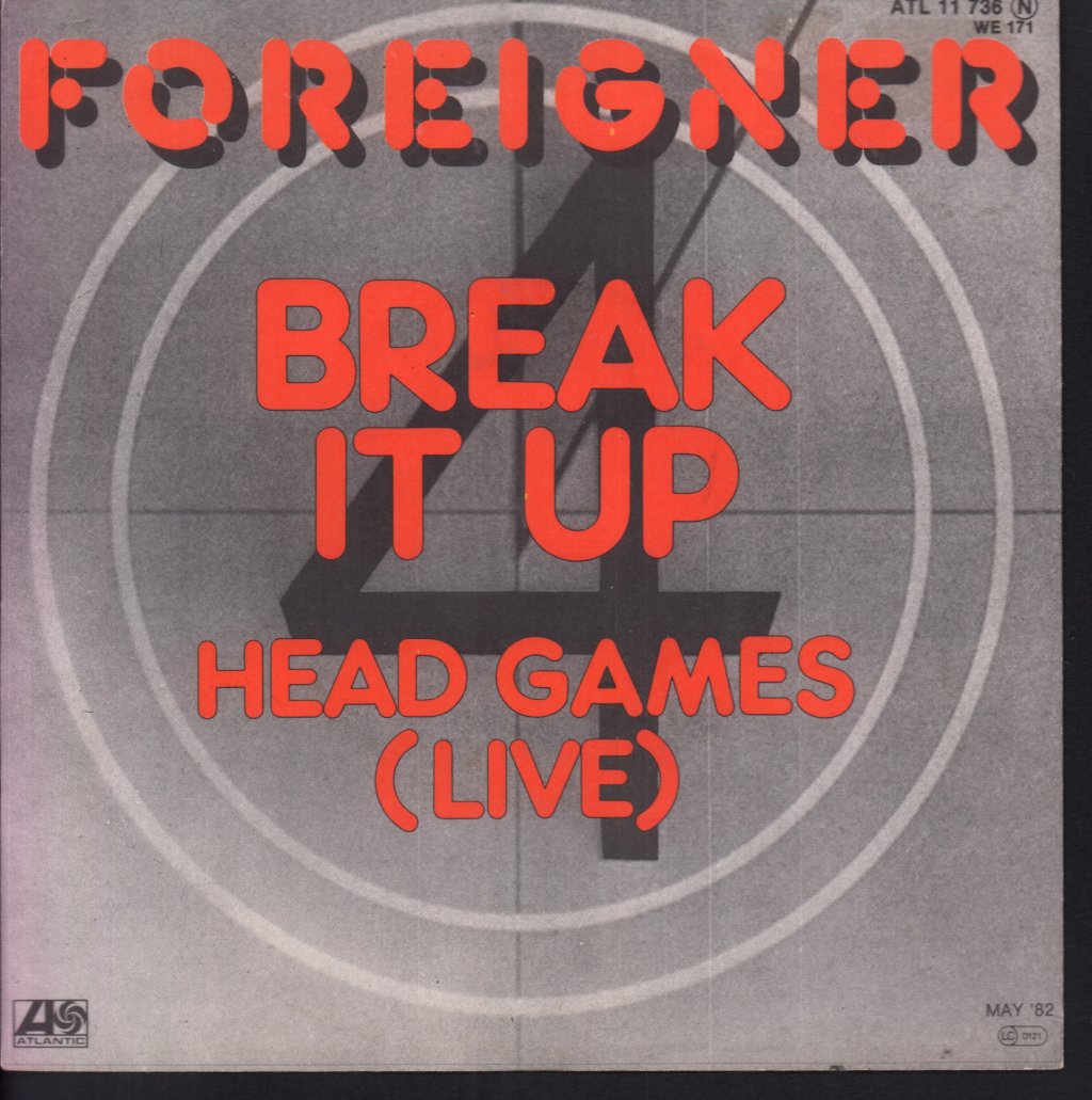 Foreigner - Break It Up - 7 Inch