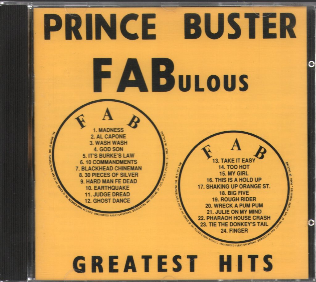 Prince Buster - FABulous Greatest Hits - Cd