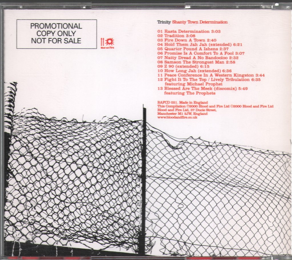Trinity - Shanty Town Determination - Cd