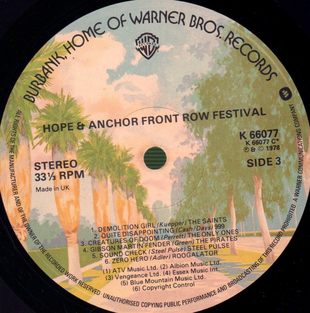 Various Artists - Hope And Anchor - Double Lp