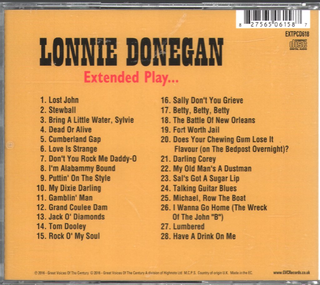 Lonnie Donegan - Extended Play - Cd