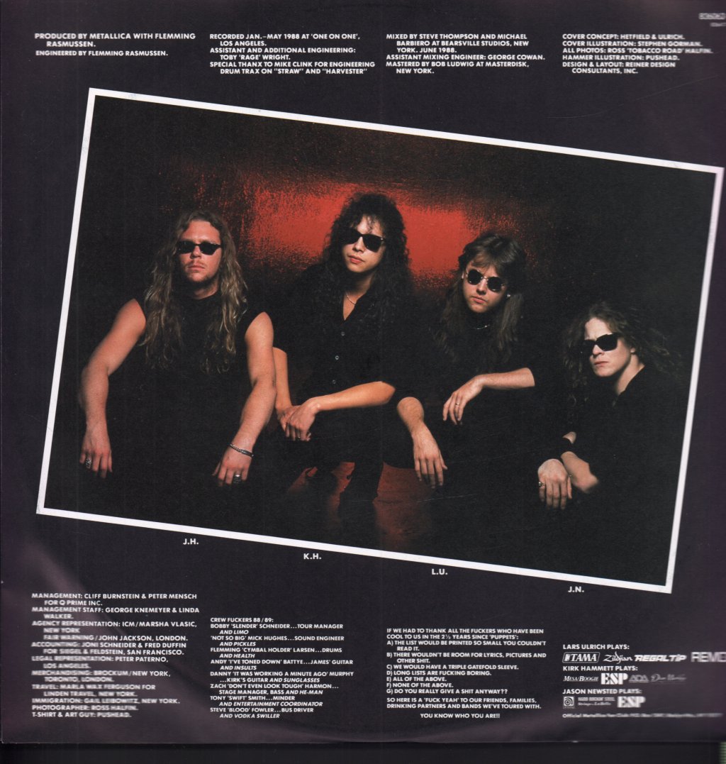 Metallica - And Justice For All - Double Lp