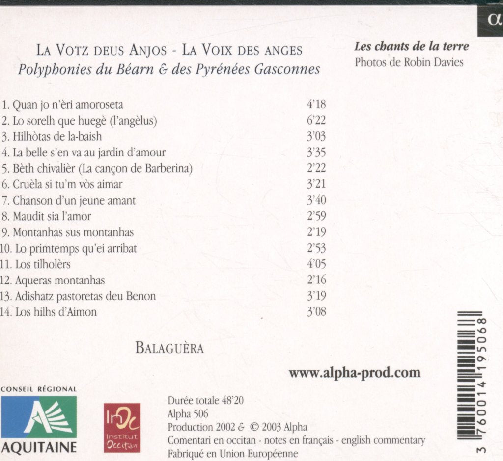 Balaguera - La Votz Deus Anjos - Cd