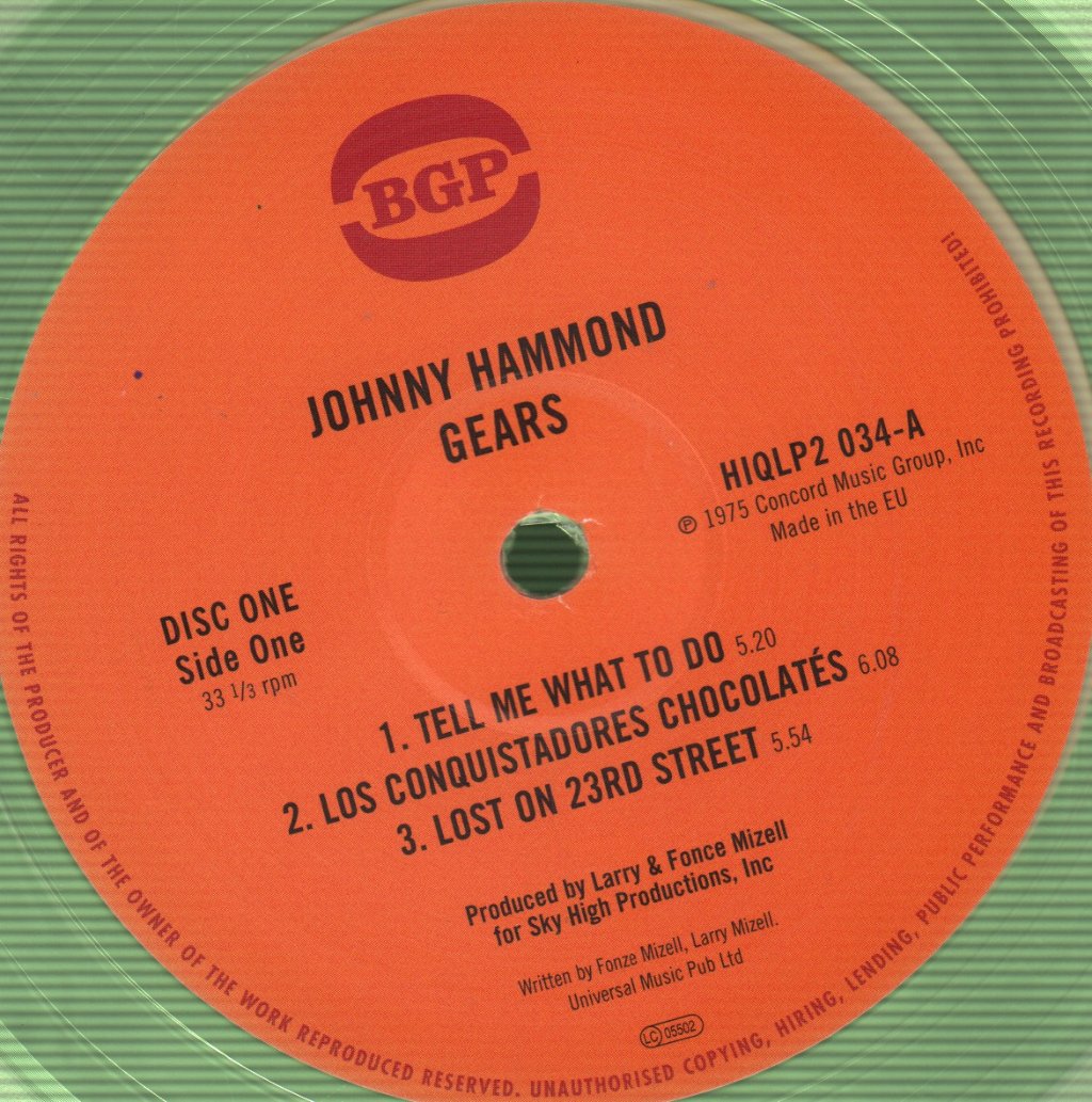 Johnny Hammond - Gears - Double Lp