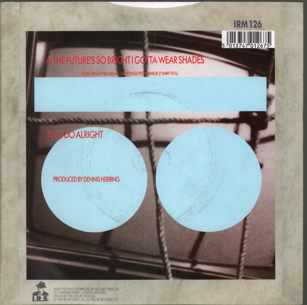 Timbuk 3 - Future's So Bright I Gotta Wear Shades - 7 Inch
