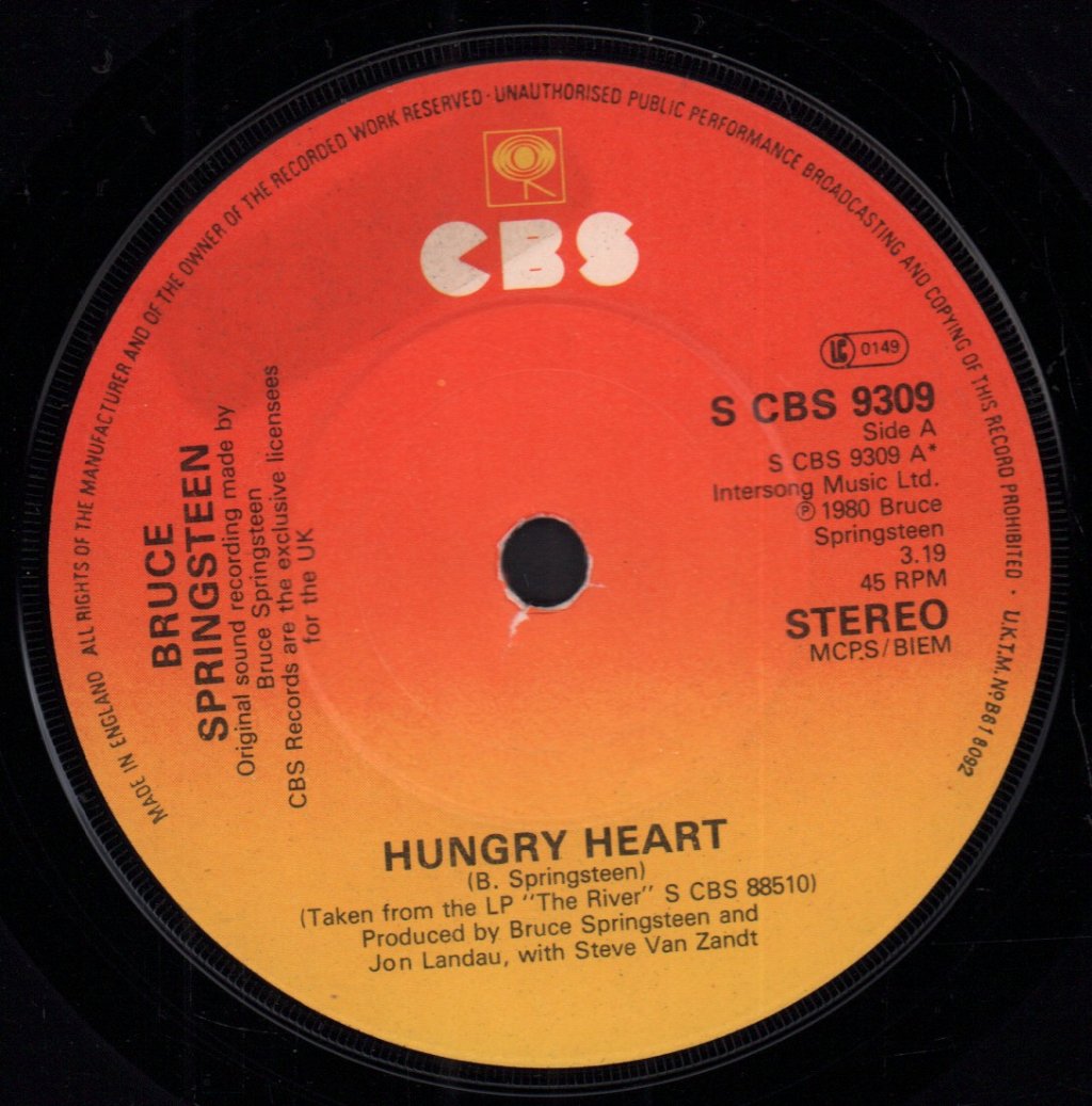 Bruce Springsteen - Hungry Heart - 7 Inch