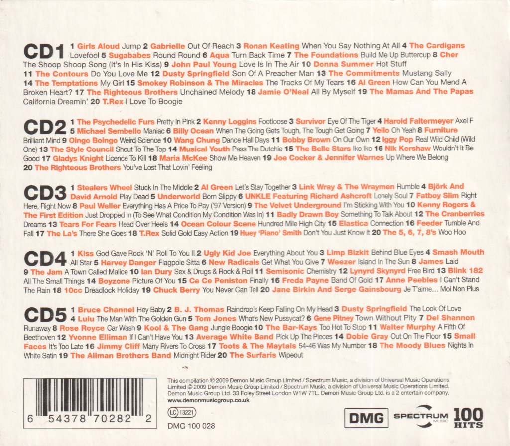 Various Artists - 100 Hits Movies - Cd Set