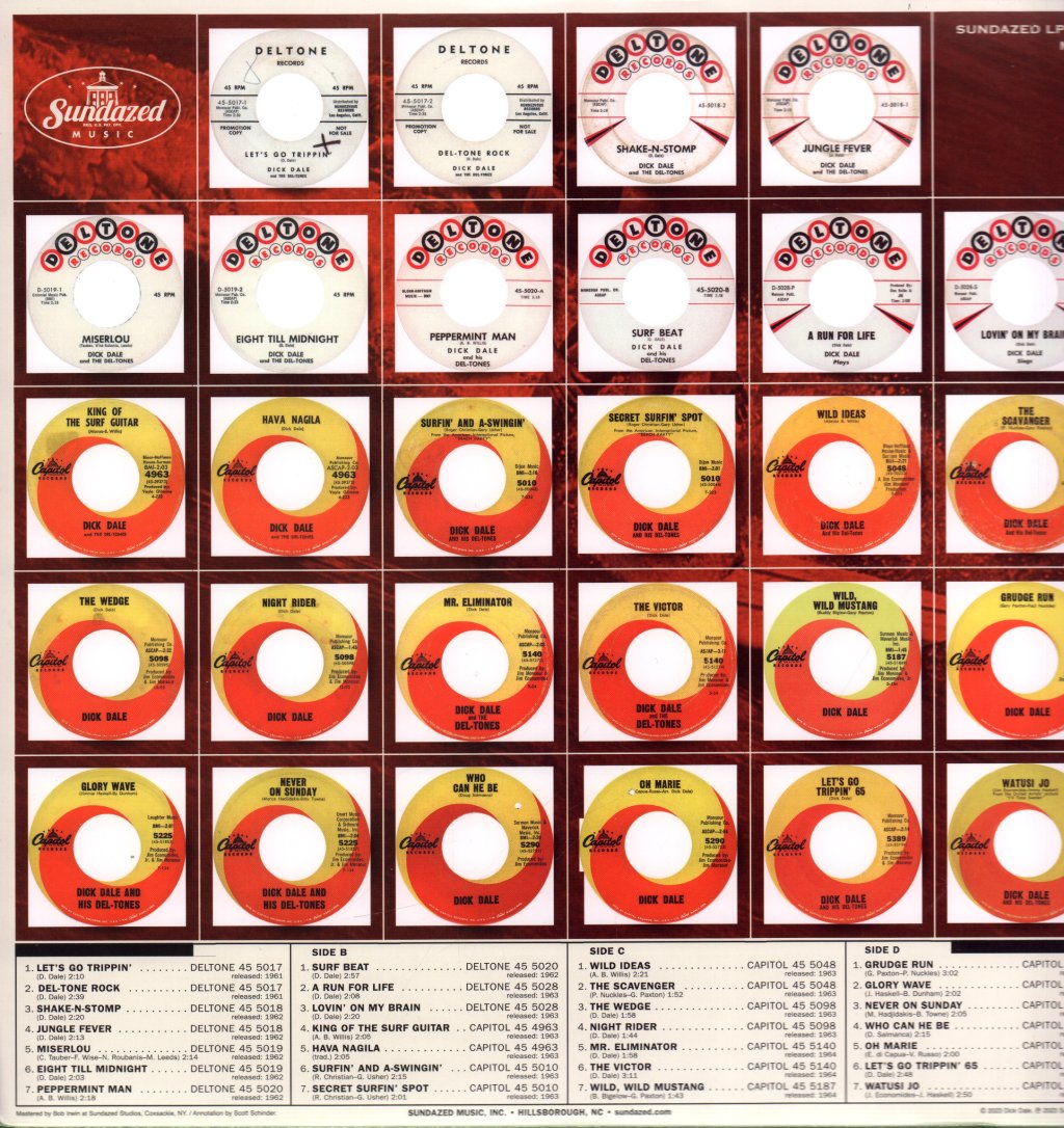 Dick Dale & His Del-Tones - Singles Collection '61-'65 - Double Lp
