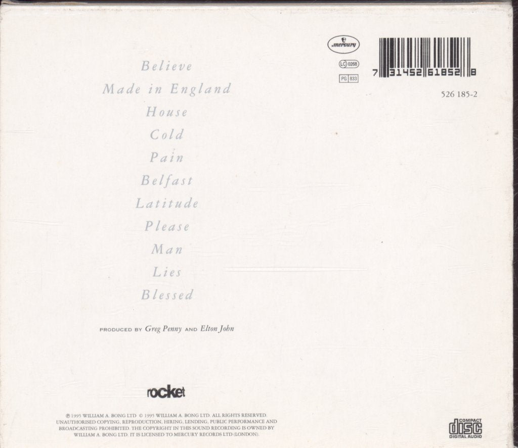 Elton John - Made In England - Cd