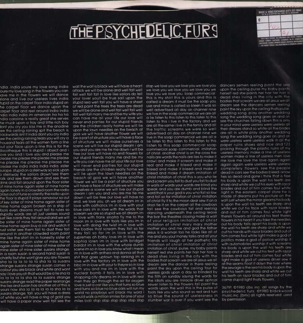 Psychedelic Furs - Psychedelic Furs - Lp