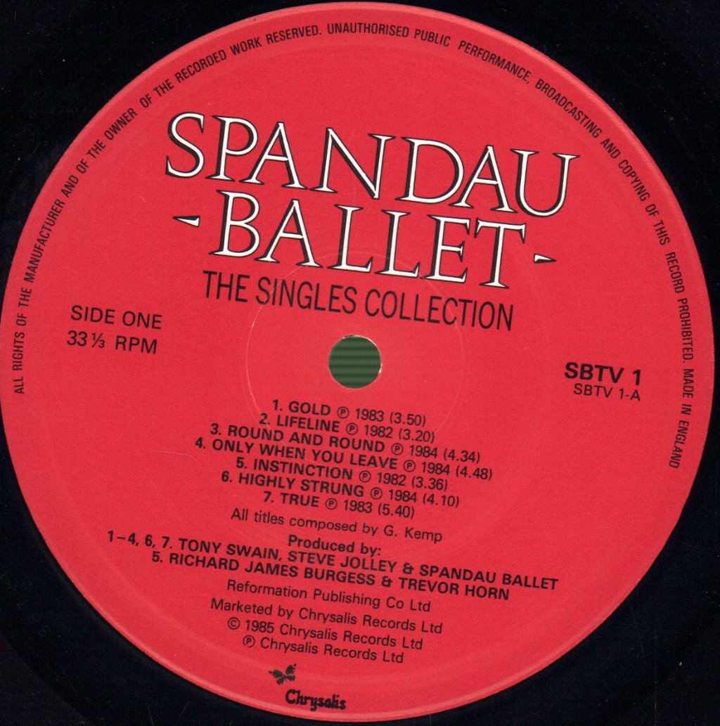 Spandau Ballet - Singles Collection - Double Lp