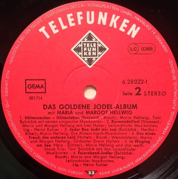 Maria & Margot Hellwig - Das Goldene Jodel Album Mit (golden yodel melodies) - Double Lp