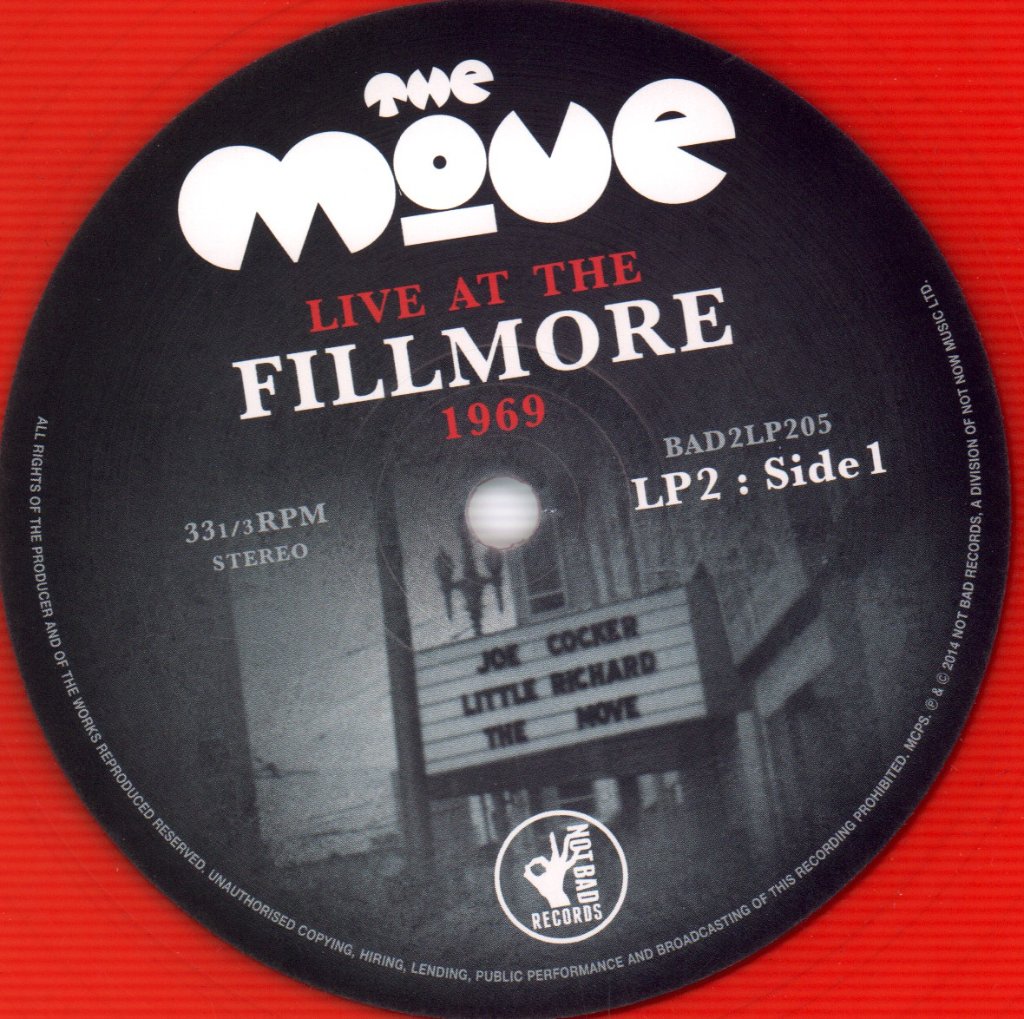 Move - Live At The Fillmore 1969 - Double Lp