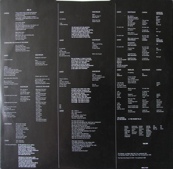 Peter Hammill - Fall Of The House Of Usher - Double Lp