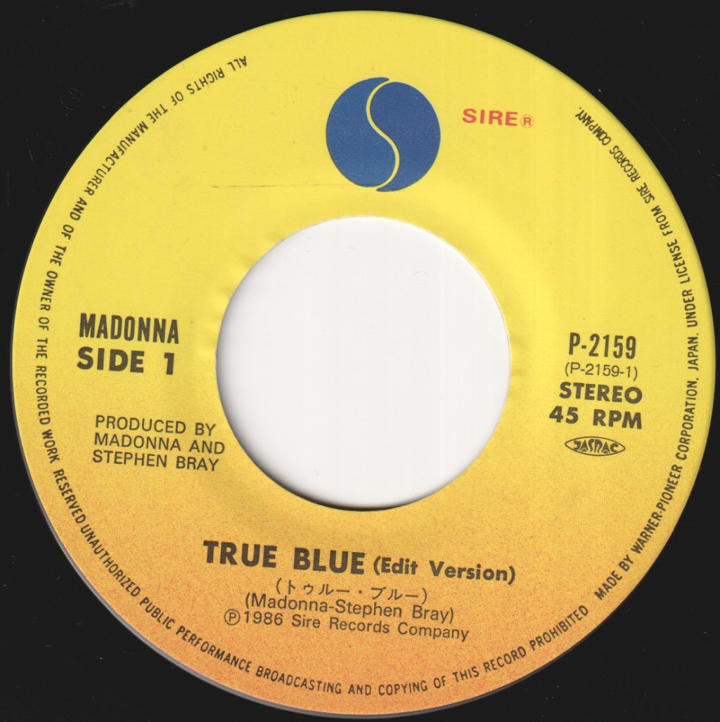 Madonna - True Blue - 7 Inch