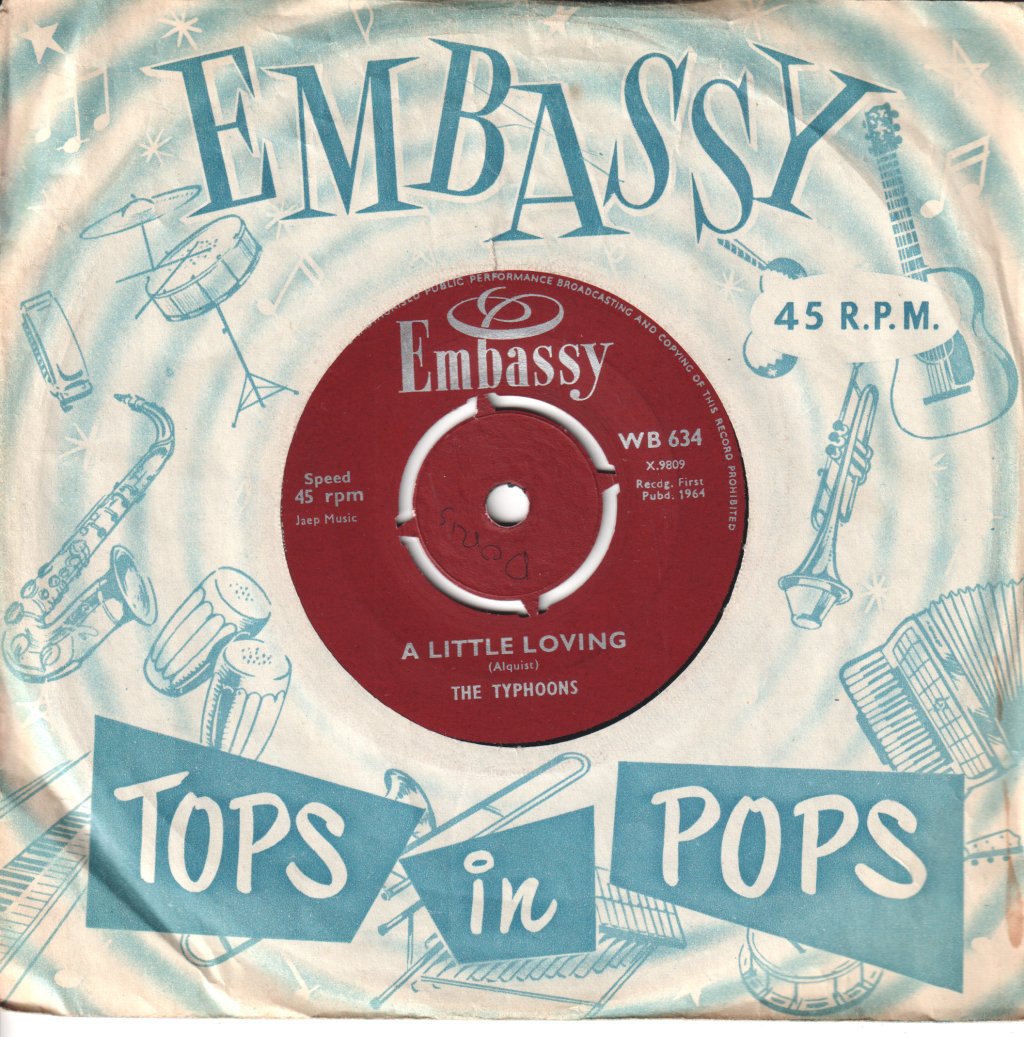 Terry Brandon / Typhoons - It's Over / A Little Loving - 7 Inch