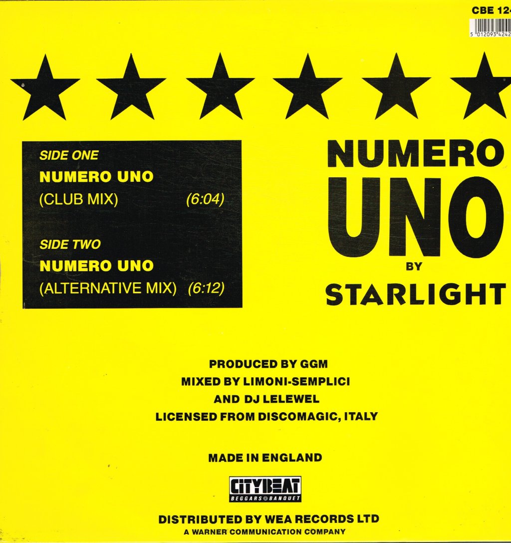 Starlight - Numero Uno - 12 Inch