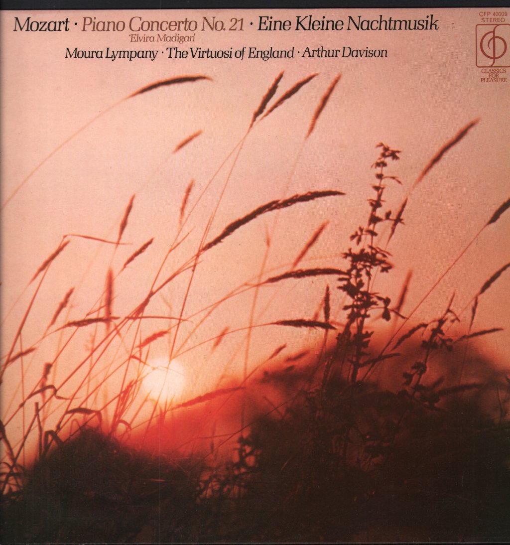 Moura Lympany / Virtuosi Of England / Arthur Davison - Mozart - Piano Concerto No. 21 Elvira Madigan - Lp