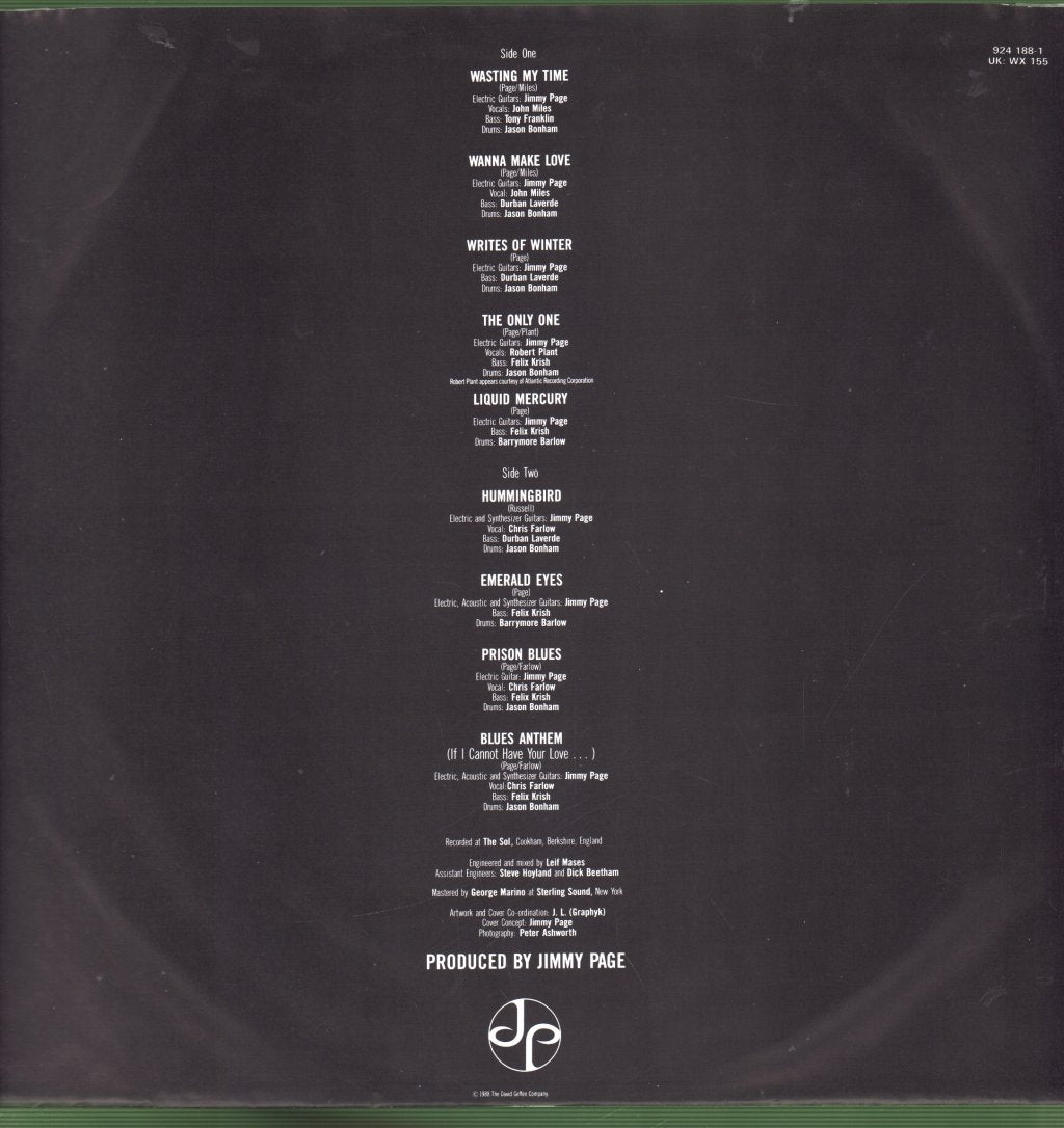 Jimmy Page - Outrider - Lp
