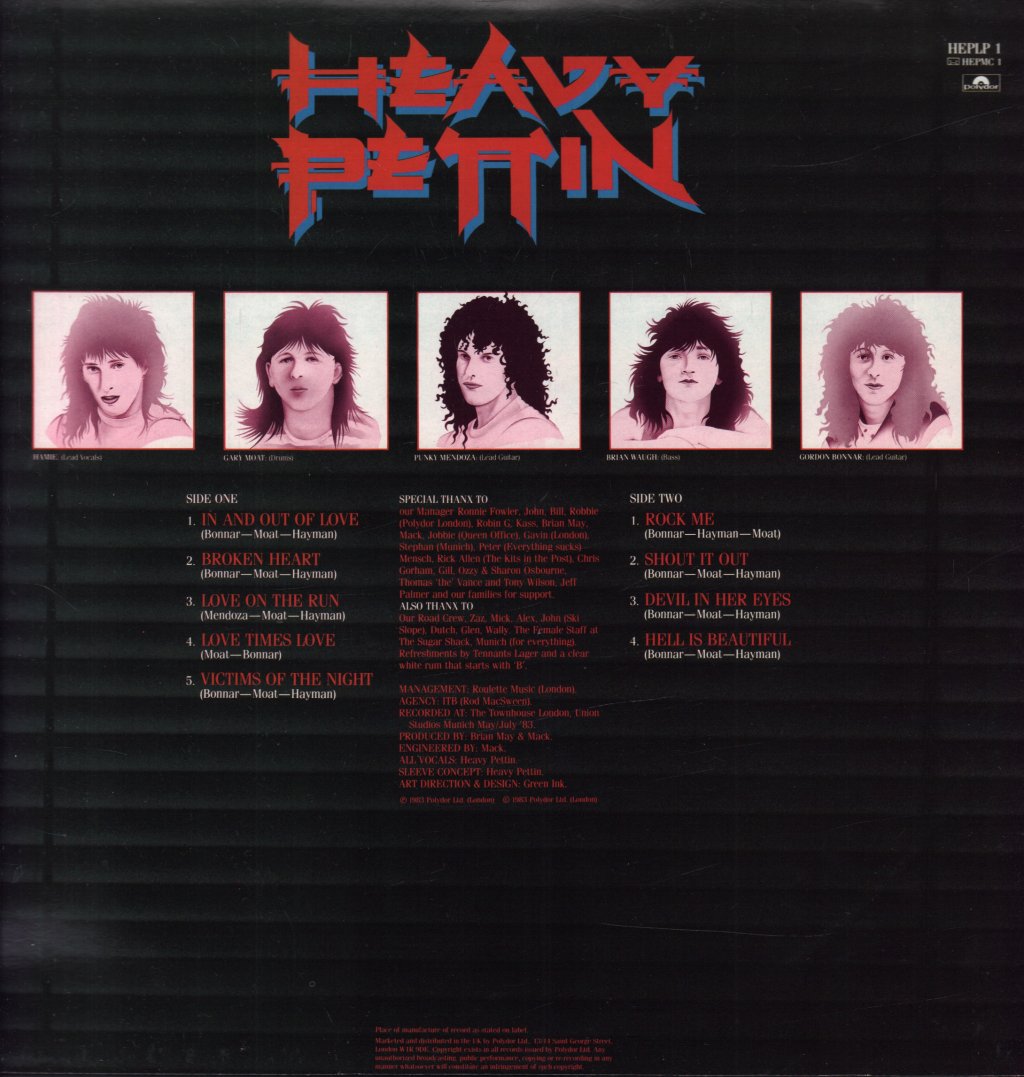Heavy Pettin - Lettin Loose - Lp