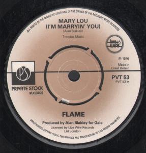 Flame (Uk Band) - Mary Lou - 7 Inch