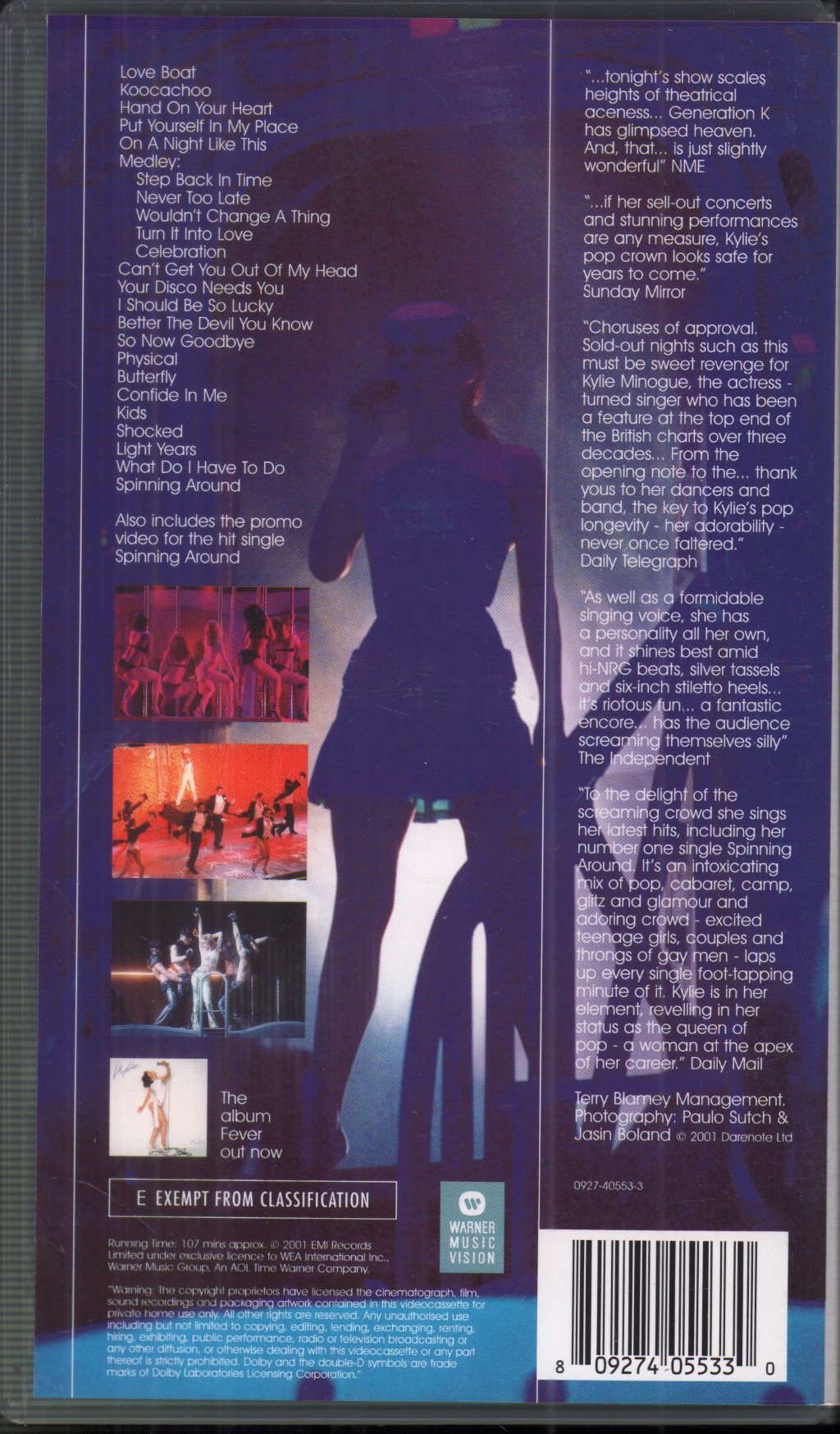 Kylie Minogue - Live In Sydney - Video