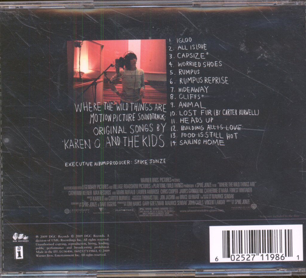 Karen O And The Kids - Where The Wild Things Are Motion Picture Soundtrack - Cd
