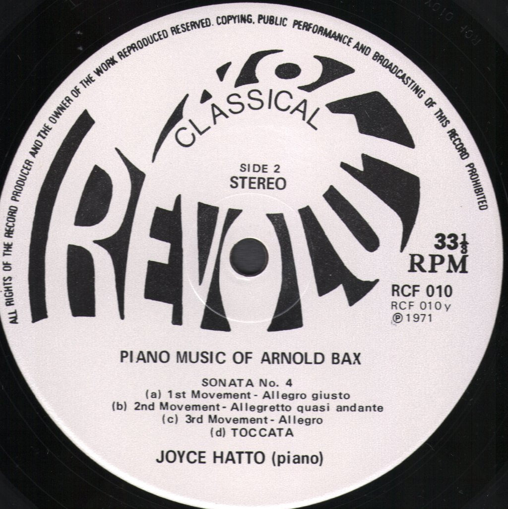 Joyce Hatto - Bax Sonatas - Lp