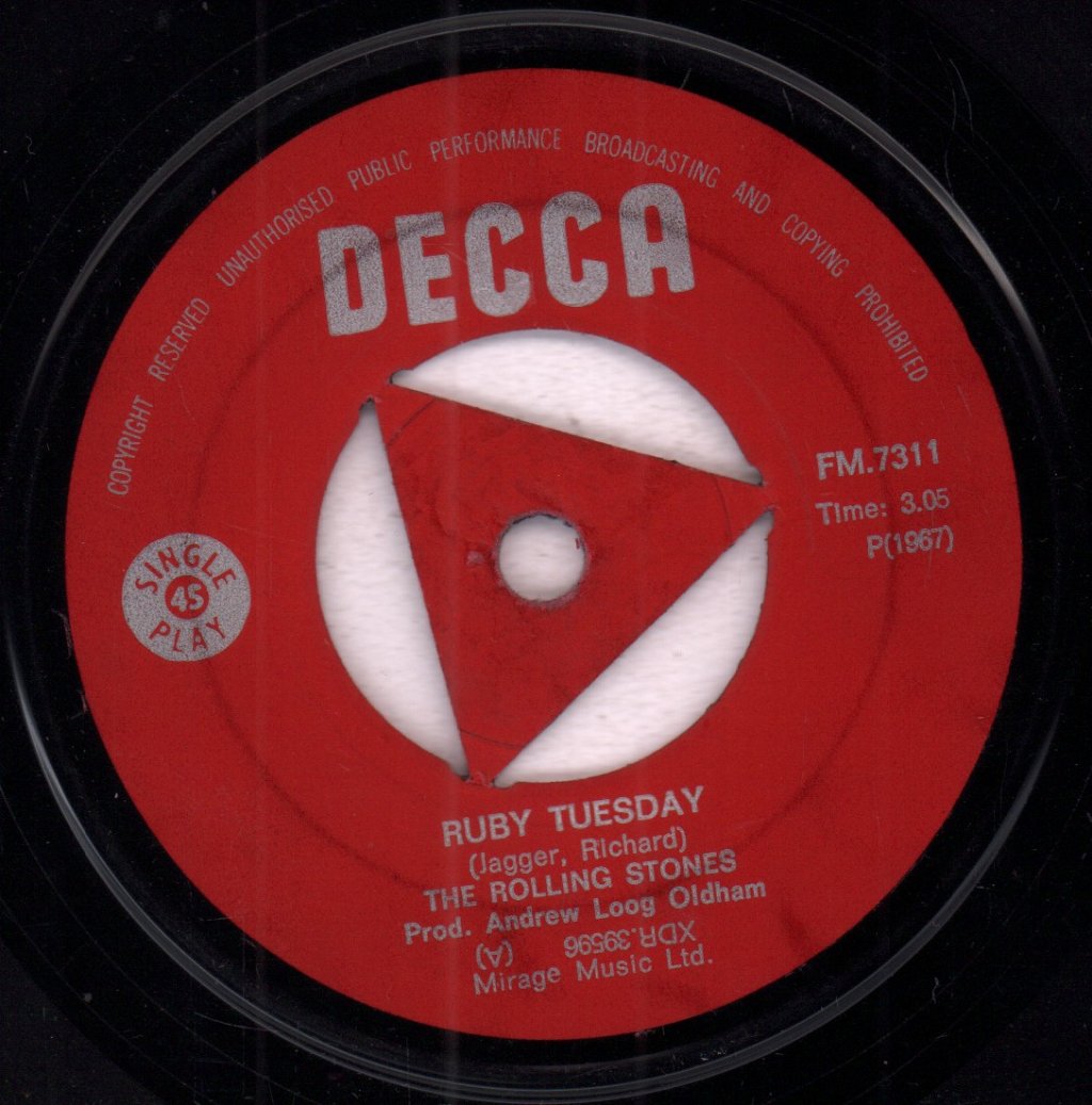 Rolling Stones - Ruby Tuesday - 7 Inch