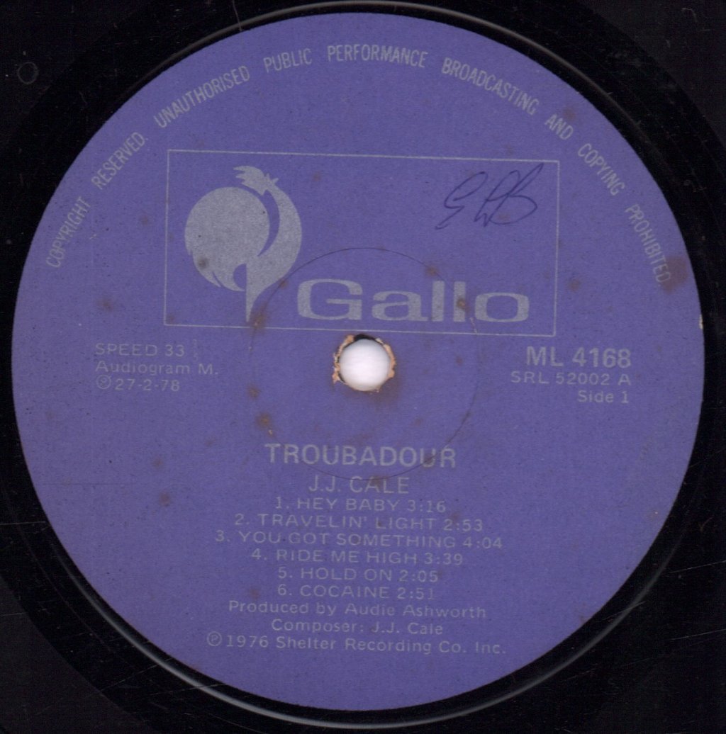 J.J. Cale - Troubadour - Lp