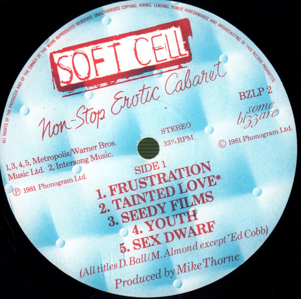 Soft Cell - Non Stop Erotic Cabaret - Lp