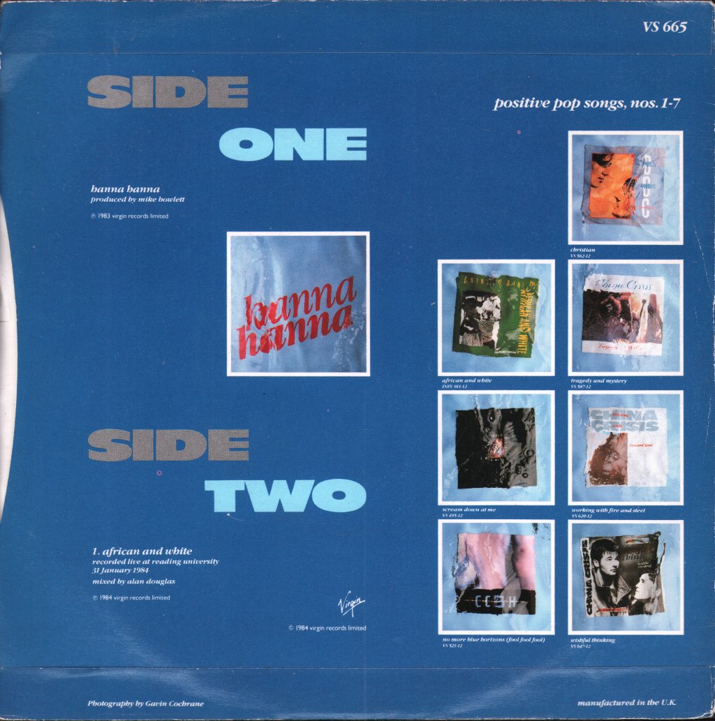 China Crisis - Hanna Hanna - 7 Inch