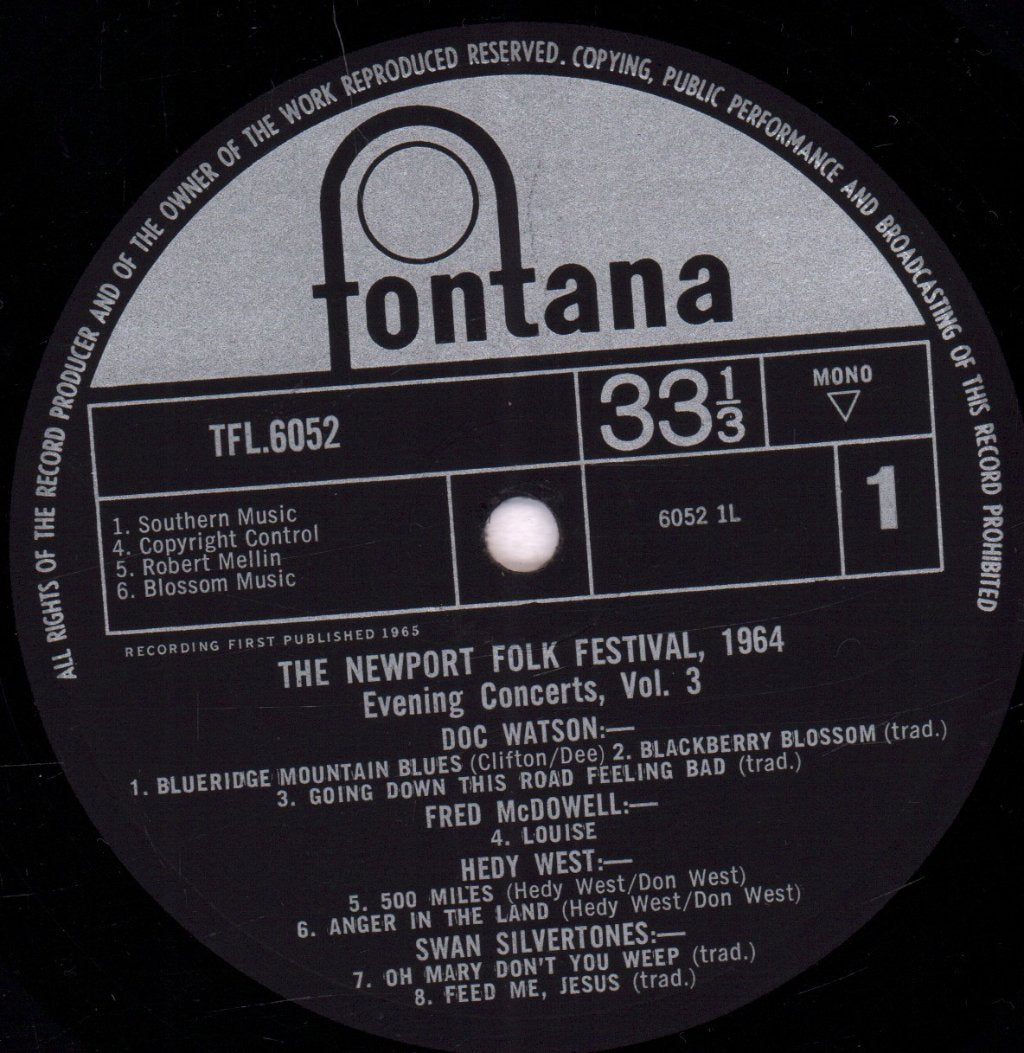 Various Artists - Newport Folk Festival 1964 Evening Concerts Vol. 3 - Lp