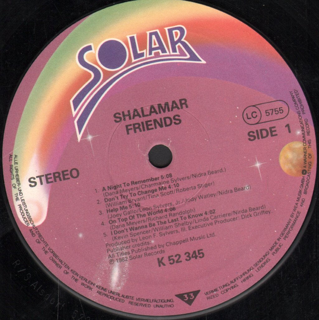 Shalamar - Friends - Lp